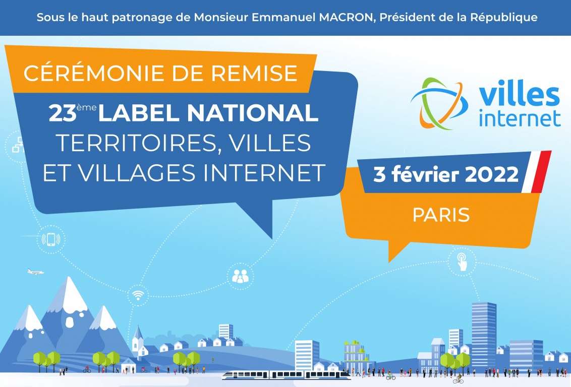 Cérémonie 2022 label national Territoires, Villes et Villages Internet