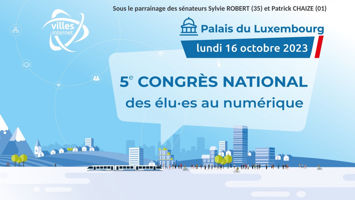 5ème Congrès national des élu·es au numérique - logo