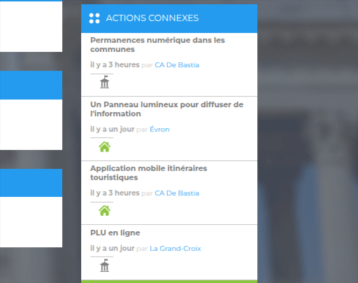 Illustration "l'Atlaas évolue" : Actions connexes